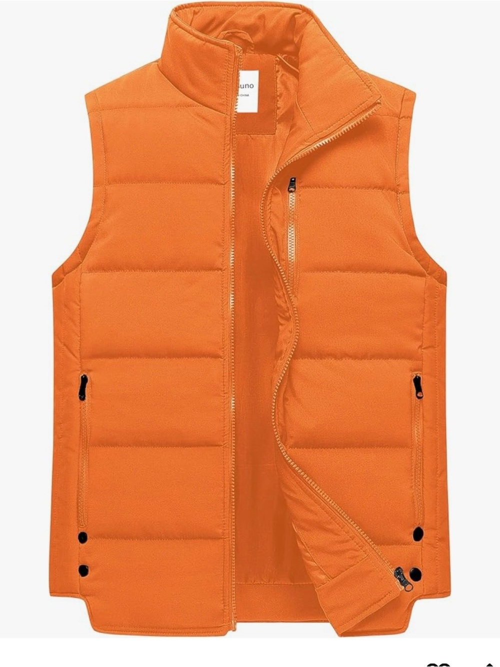 🆕Women’s Orange Quilted Puffer Vest